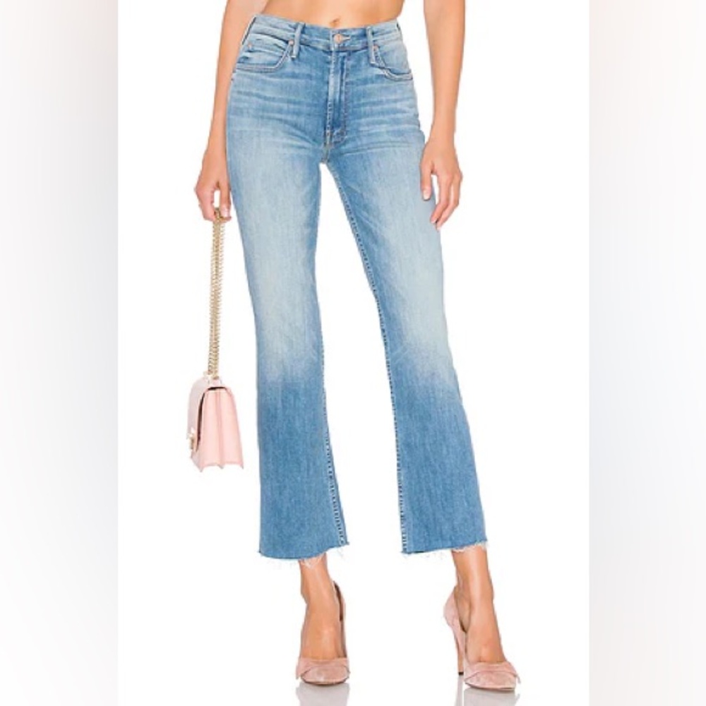 MOTHER The Dutchie Ankle Fray Lemonade and Lies Size 26 Jeans
